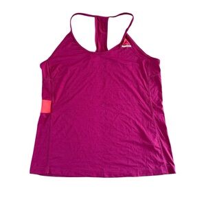 Reebok Magenta Racerback Tank Top